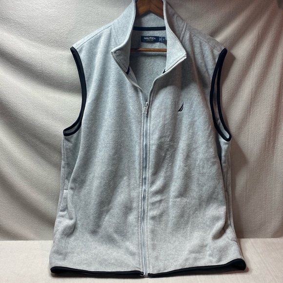 Nautica full zip gray vest size extra large - Picture 1 of 4